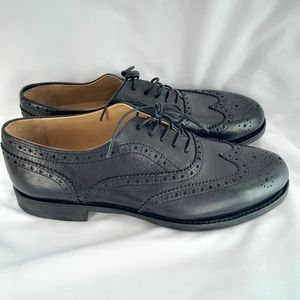 Blackstone Men's Black Wing Tip Oxford Size 43/10 New